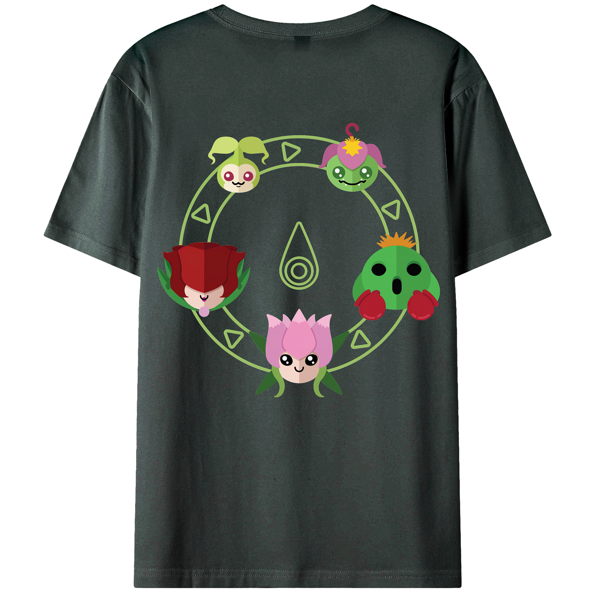 （画像用） Digimon デジタルモンスター/デジモン 綿100％ メンズ半袖Tシャツ（バックプリント） 通気性